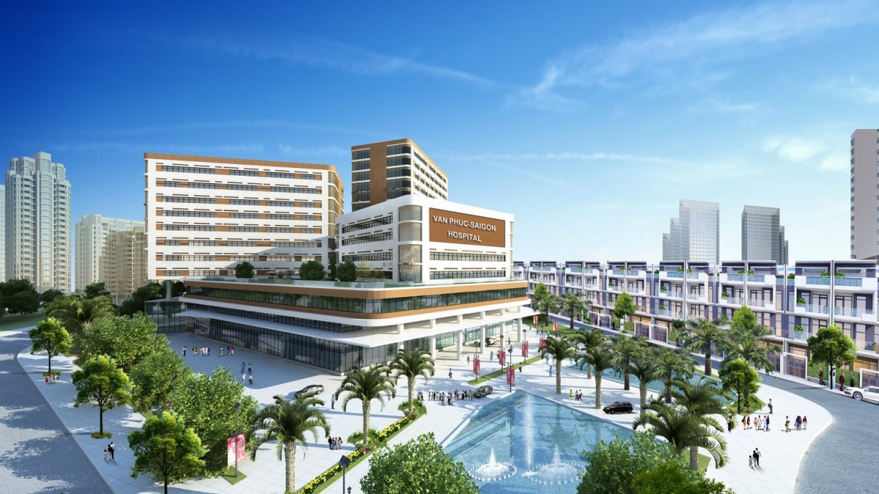 Bệnh Viện Đa Khoa tại dự án Vạn Phúc Riverside City 2 Bệnh viện Vạn Phúc Sài Gòn quy mô lên tới 500 giường.