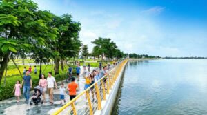 Không gian ven sông tại Vạn Phúc City