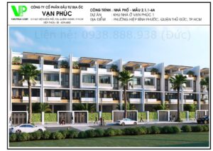 Mẫu nhà 5m khu đô thị Vạn Phúc mẫu 1